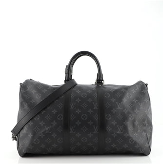 Louis Vuitton Keepall Bandouliere Bag Monogram Eclipse Canvas 45