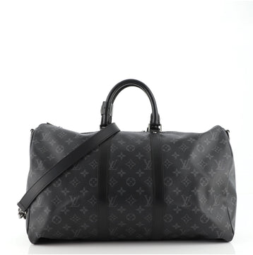 Louis Vuitton Keepall Bandouliere Bag Monogram Eclipse Canvas 45