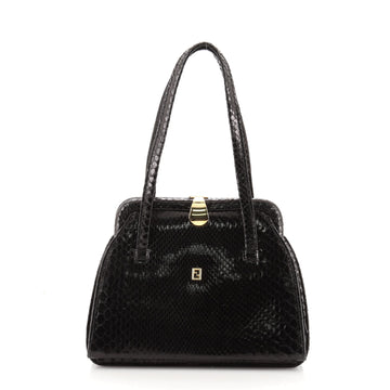 Fendi Vintage Frame Bag Python Small