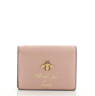 Gucci Animalier Flap Card Case Leather