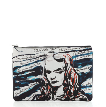 Christian Dior Dior x Raymond Pettibon Zip Pouch Printed Nylon