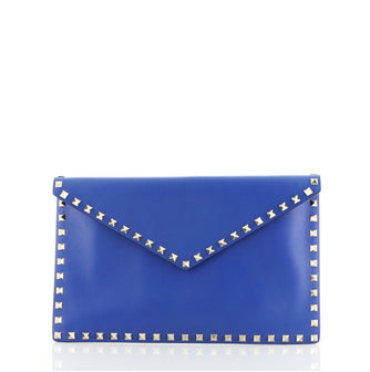 Valentino Rockstud Envelope Clutch Leather Medium