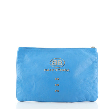 Balenciaga Supermarket Pouch Leather Medium