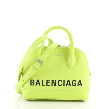 Balenciaga Logo Ville Bag Leather XXS