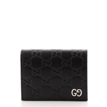 Gucci Flap Card Case Guccissima Leather
