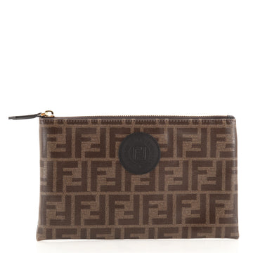 Fendi Slim FFreedom pouch Zucca Coated Canvas Small