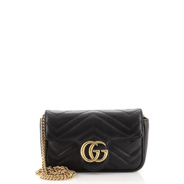 Gucci GG Marmont Flap Bag Matelasse Leather Super Mini