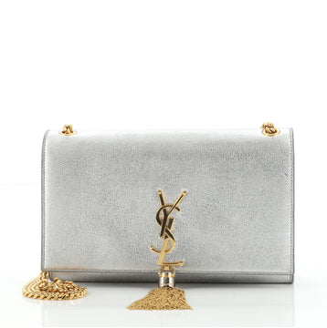 Saint Laurent Classic Monogram Tassel Crossbody Bag Leather Medium