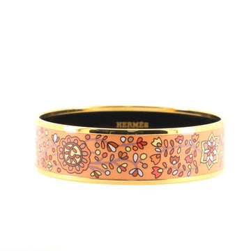 Hermes Bangle Bracelet Printed Enamel Wide