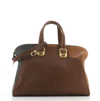 Fendi Chameleon Convertible Satchel Leather Large