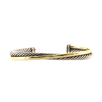 David Yurman Crossover Cuff Bracelet Sterling Silver and 18K Yellow Gold 5mm