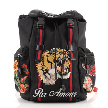 Gucci Techpack Backpack Embroidered Techno Canvas