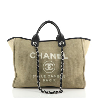 Chanel Deauville Tote Canvas Large