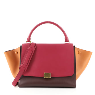 Celine Tricolor Trapeze Bag Leather Medium