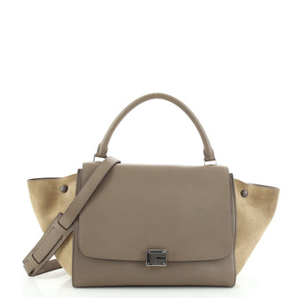 Celine Tricolor Trapeze Bag Leather Medium