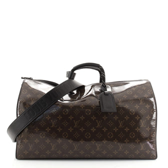 Louis Vuitton Keepall Bandouliere Bag Limited Edition Monogram Glaze Canvas 50