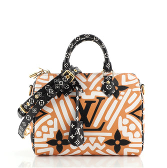 Louis Vuitton Speedy Bandouliere Bag Limited Edition Crafty Monogram Giant 25