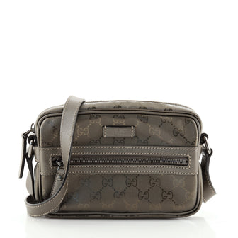 Gucci Zip Crossbody Bag GG Imprime Mini