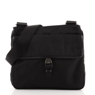 Prada Buckle Messenger Bag Tessuto Medium