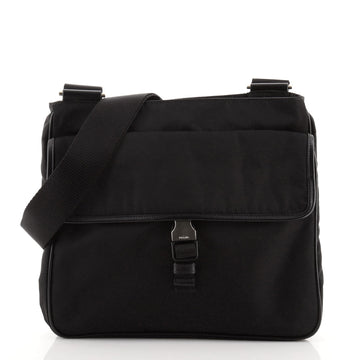 Prada Buckle Messenger Bag Tessuto Medium