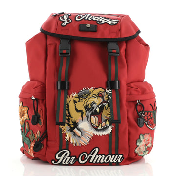 Gucci Techpack Backpack Embroidered Techno Canvas