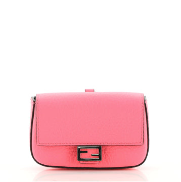 Fendi Baguette Bag Charm Leather Micro