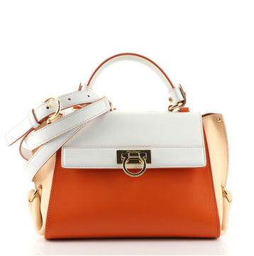Salvatore Ferragamo Sofia Satchel Smooth Leather Small