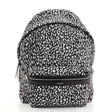 Saint Laurent City Backpack Printed Canvas