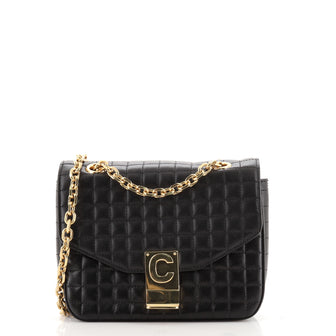 Celine C Bag Quilted Leather Small