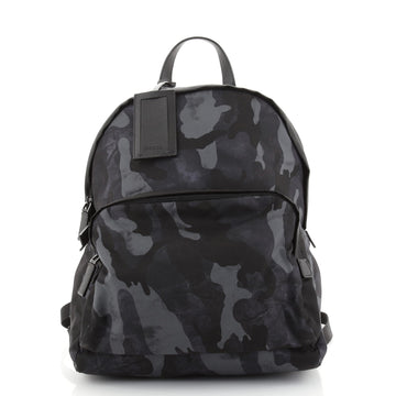 Prada Front Pocket Backpack Printed Tessuto Medium