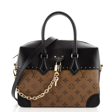 Louis Vuitton City Malle Handbag Reverse Monogram Canvas and Leather MM