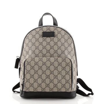 Gucci Zip Pocket Backpack GG Coated Canvas Small