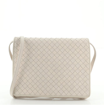Bottega Veneta Double Compartment Flap Bag Intrecciato Nappa Medium