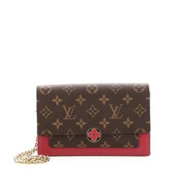 Louis Vuitton Flore Chain Wallet Monogram Canvas