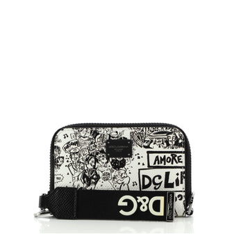 Dolce & Gabbana Zip Around Coin Purse Printed Leather
