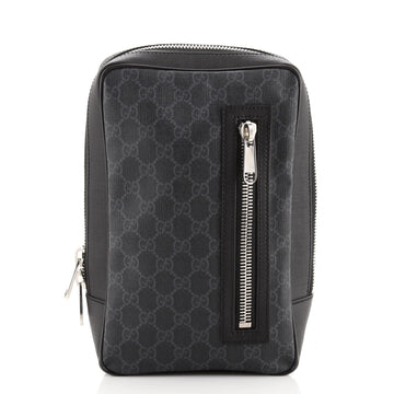 Gucci Soft Zip Sling Bag GG Coated Canvas Small