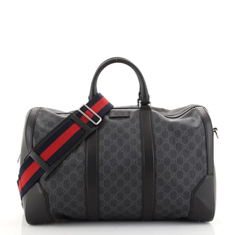 Gucci Convertible Duffle Bag GG Coated Canvas Large