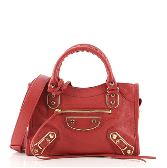 Balenciaga City Classic Metallic Edge Bag Leather Mini