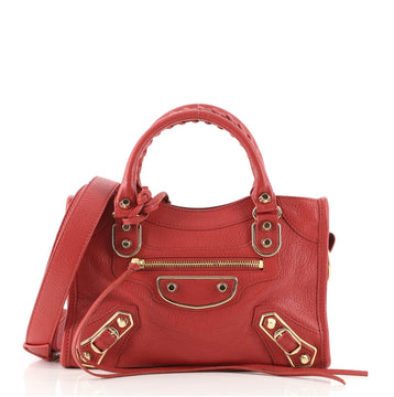 Balenciaga City Classic Metallic Edge Bag Leather Mini