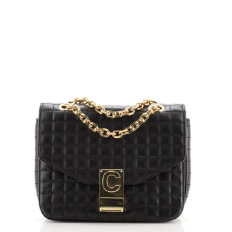 Celine C Bag Quilted Leather Small