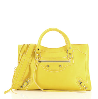 Balenciaga City Classic Studs Highlight Bag Leather Medium