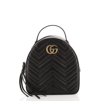 Gucci GG Marmont Backpack Matelasse Leather Small