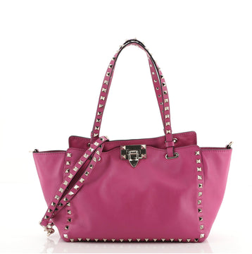 Valentino Rockstud Tote Soft Leather Small