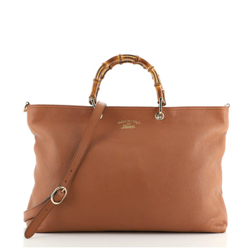 Gucci Bamboo Shopper Tote Leather Large
