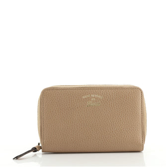 Gucci Swing Zip Around Wallet Leather Compact