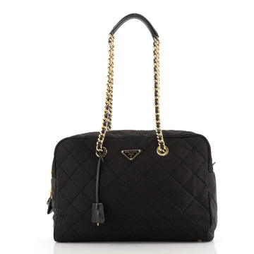 Prada Camera Bag Quilted Tessuto Large