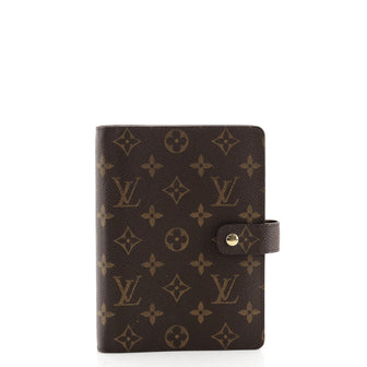 Louis Vuitton Ring Agenda Cover Monogram Canvas MM