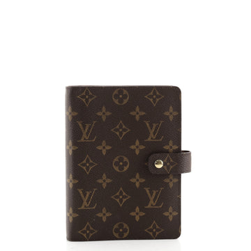 Louis Vuitton Ring Agenda Cover Monogram Canvas MM