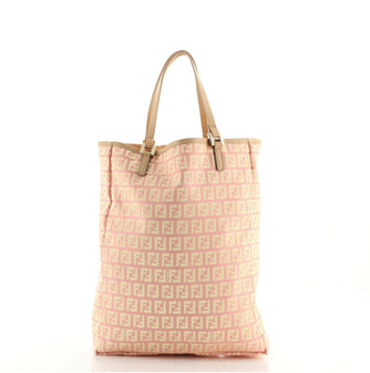 Fendi Vintage Shopping Tote Zucchino Canvas Tall