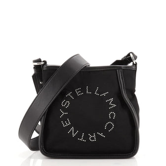 Stella McCartney Logo Crossbody Bag Studded Nylon Tiny